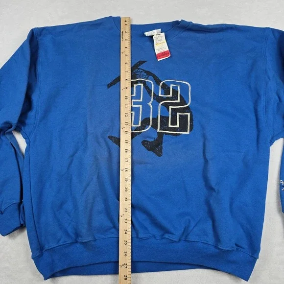 Reebok Vintage Shaq Dunk‎ #32 Men's Size Large Blue Sweatshirt New - Picture 7 of 9